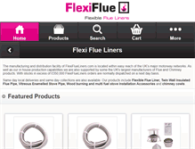 Tablet Screenshot of flexiflueliners.com